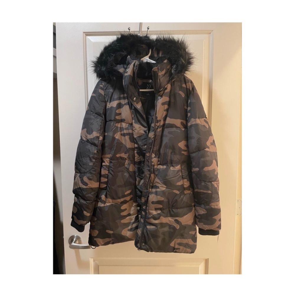 XS Camo Winter Coat